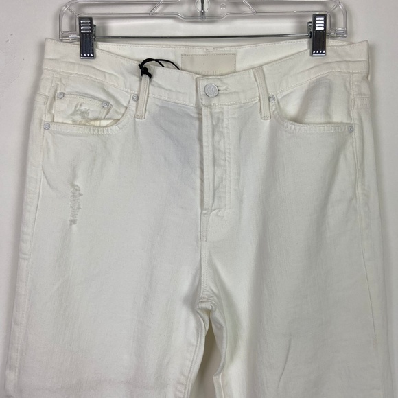 MOTHER White Cropped Jeans - Picture 3 of 8